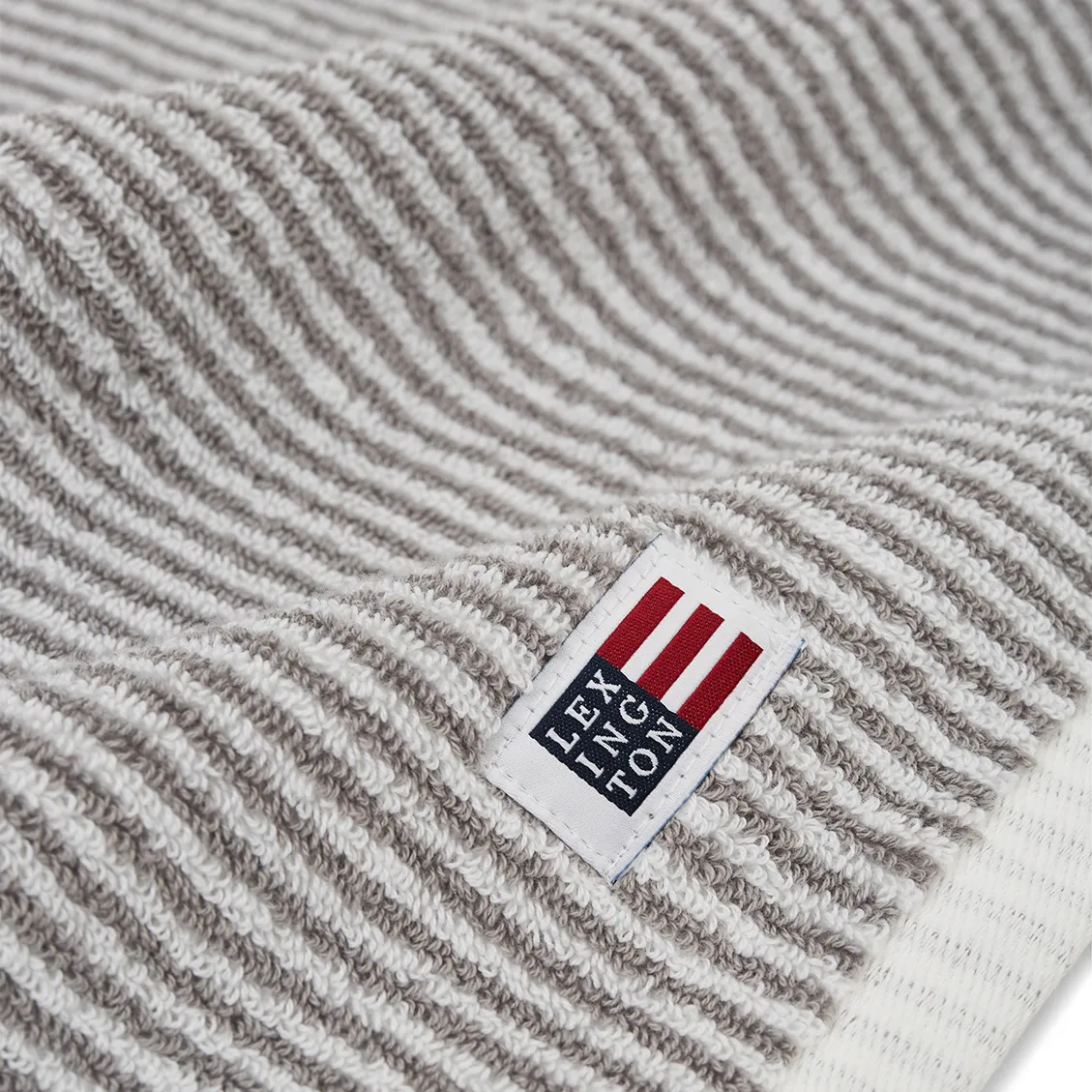 Icons Original Striped handduk 30x50 cm, White-gray Lexington