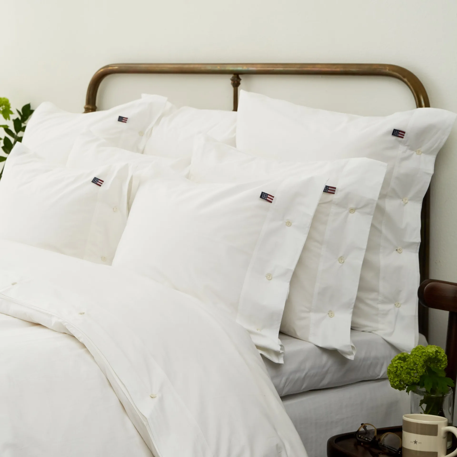 Icons Poplin örngott 65x65 cm, White Lexington