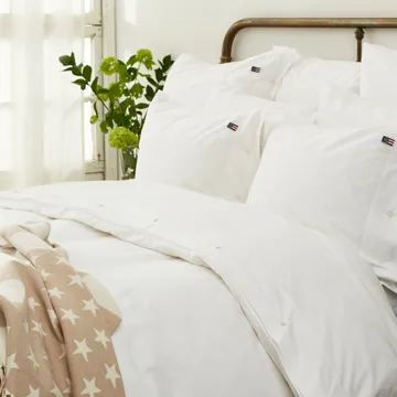 Icons Poplin påslakan 220x220 cm - White - Lexington