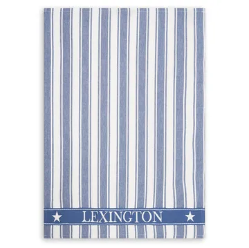 Icons Waffle Striped kökshandduk 50x70 cm - Blue-white - Lexington