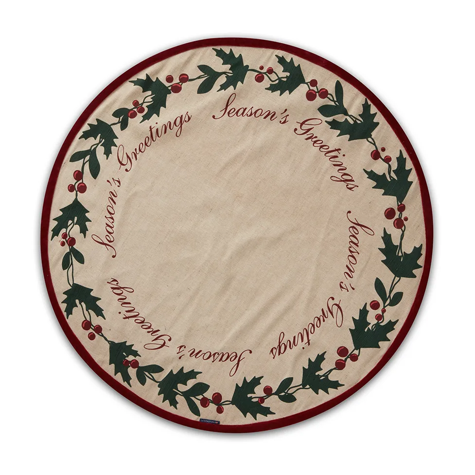 Jute Cotton Christmas Tree julgransmatta Ø110 cm, Beige Lexington