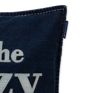 Lazy Days Denim Twill Cotton kuddfodral 50x50 cm - Denim blue - Lexington