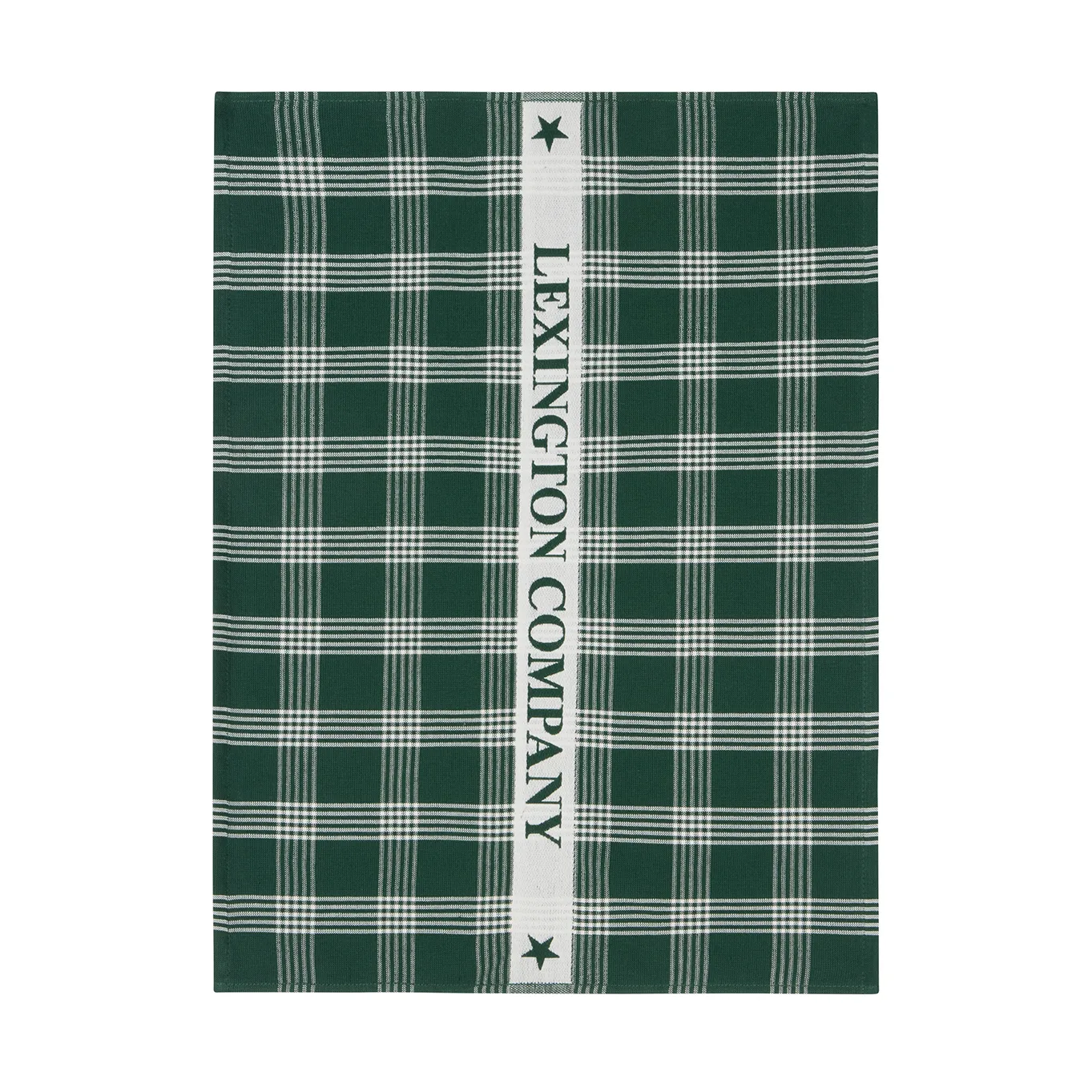 Lexington ekologisk bomull kökshandduk 50x70 cm, Green-white Lexington