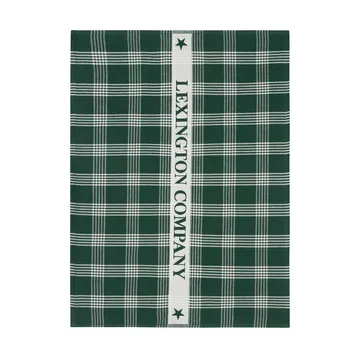 Lexington ekologisk bomull kökshandduk 50x70 cm - Green-white - Lexington