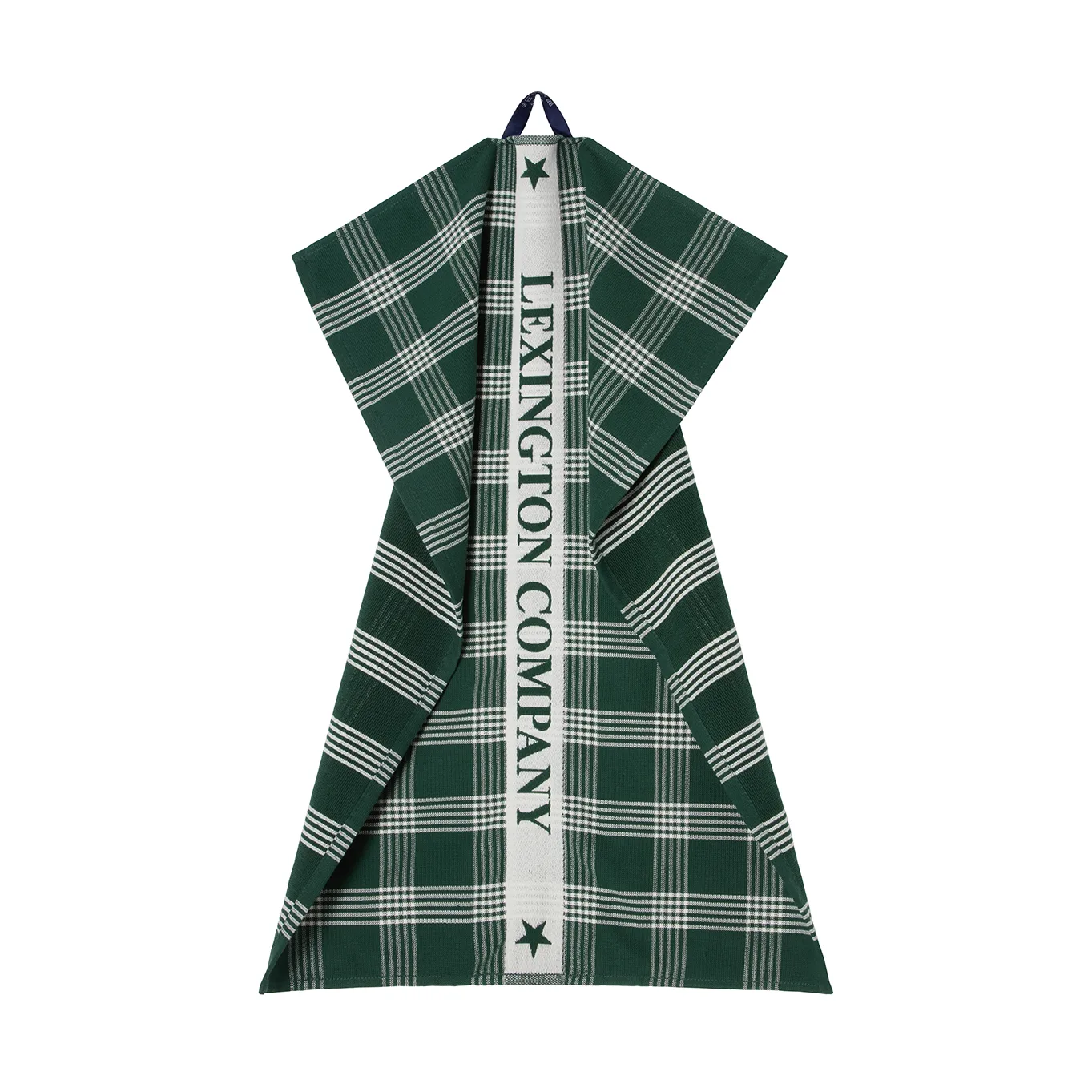 Lexington ekologisk bomull kökshandduk 50x70 cm, Green-white Lexington