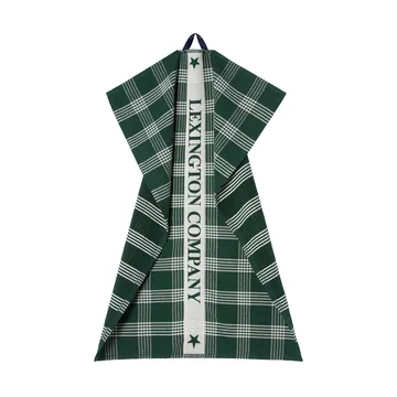 Lexington ekologisk bomull kökshandduk 50x70 cm - Green-white - Lexington
