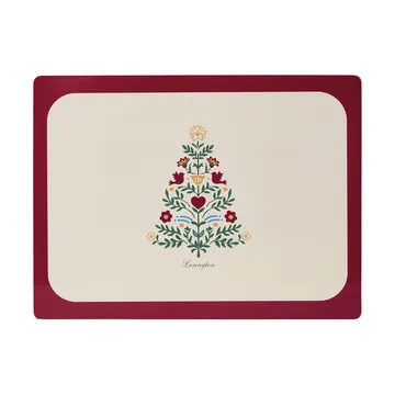 Lexington laminerad dubbelsidig bordstablett - Red-light beige, 30x40 cm, 2-pack - Lexington