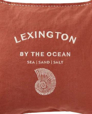 Logo Embroidered by the ocean kuddfodral 50x50 cm - Coconut - Lexington
