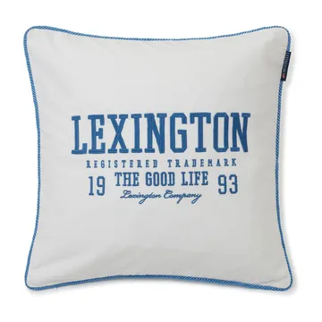 Logo Twill kuddfodral 50x50 cm - White-blue - Lexington