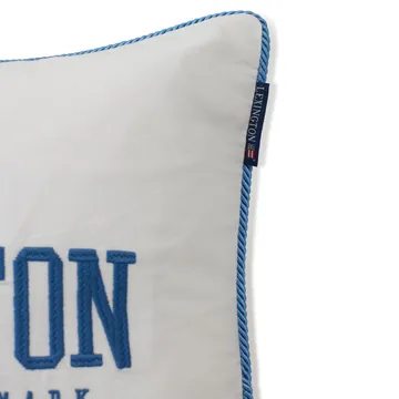 Logo Twill kuddfodral 50x50 cm - White-blue - Lexington
