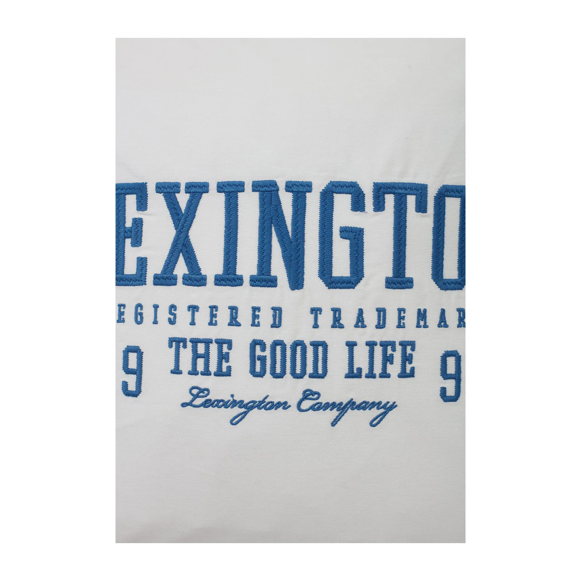 Logo Twill kuddfodral 50x50 cm, White-blue Lexington
