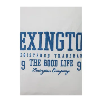 Logo Twill kuddfodral 50x50 cm - White-blue - Lexington