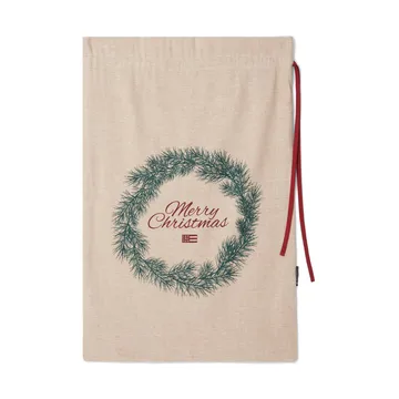 Merry Christmas Jute Cotton julklappssäck 65x95 cm - Natural - Lexington