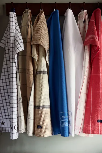 Organic Cotton Terry kökshandduk 50x70 cm - White - Lexington