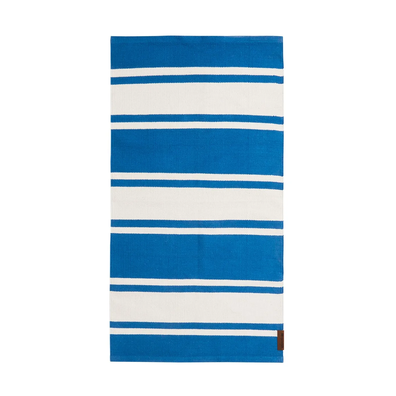 Organic Striped Cotton matta 170x240 cm, Blue-white Lexington