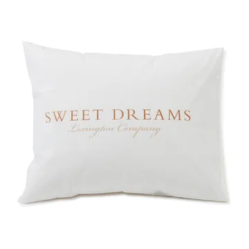Printed Sweet Dreams Poplin örngott 50x60 cm - White - Lexington