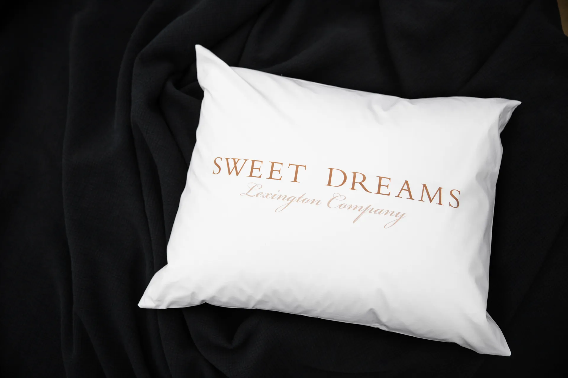 Printed Sweet Dreams Poplin örngott 50x60 cm, White Lexington