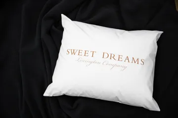 Printed Sweet Dreams Poplin örngott 50x60 cm - White - Lexington