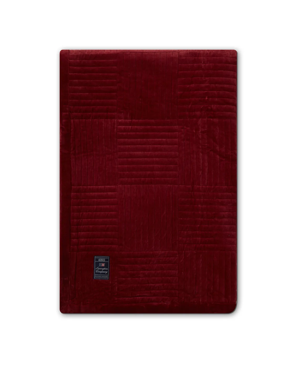 Quilted Cotton Velvet Star överkast 160x240 cm, Red Lexington