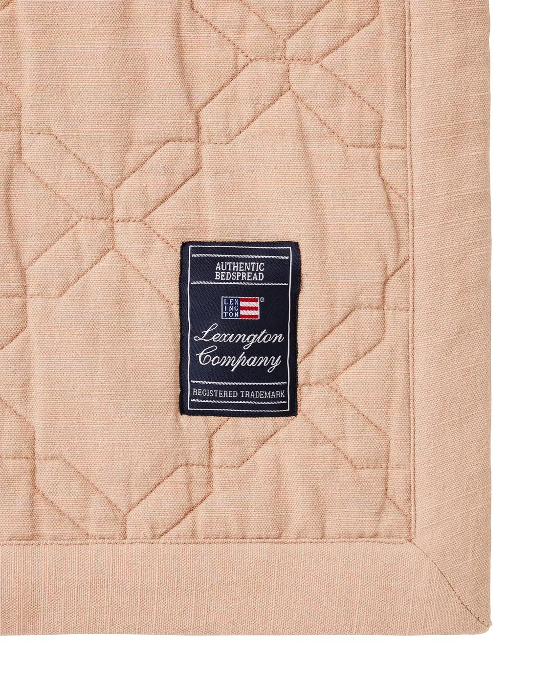 Quilted Recycled Cotton överkast 260x240 cm, Beige Lexington