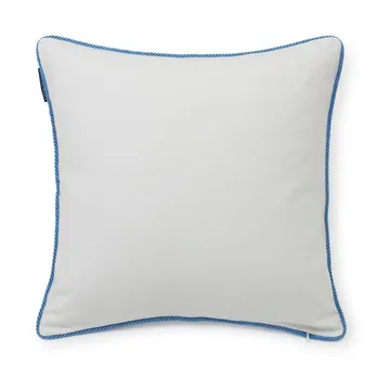Seashell Cotton Canvas kuddfodral 50x50 cm - White-blue - Lexington