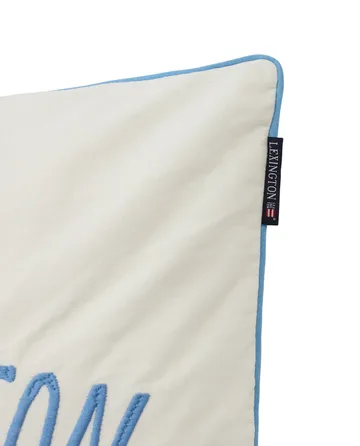 Since 1993 Organic Cotton kuddfodral 50x50 cm - White-blue - Lexington