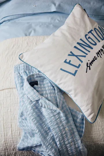 Since 1993 Organic Cotton kuddfodral 50x50 cm - White-blue - Lexington