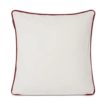 Spruce Stars Org Cotton Velvet kuddfodral 50x50 cm - White-green-red - Lexington