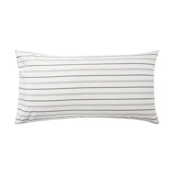 Striped Cotton Poplin örngott 50x90 cm - White - Lexington