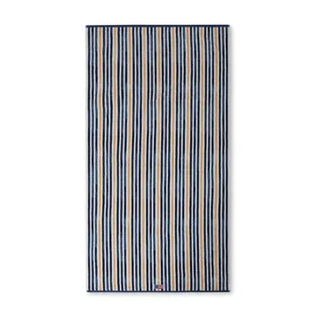 Striped Cotton Velour badlakan 100x180 cm - Blue-white-oat - Lexington