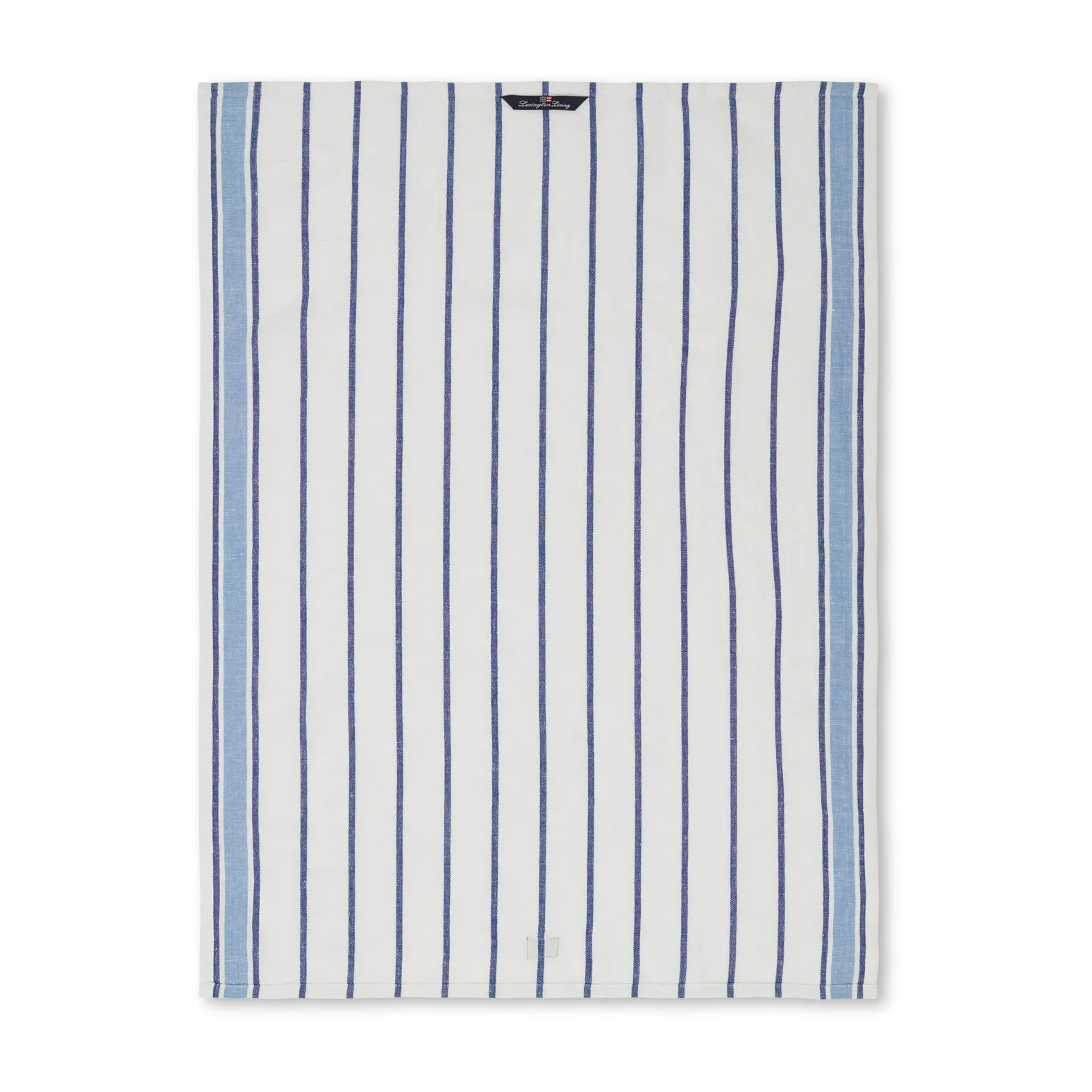 Striped kökshandduk 50x70 cm, White-blue Lexington