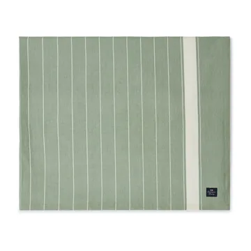 Striped Organic Cotton bordsduk 150x250 cm - Green-white - Lexington