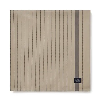 Striped Organic Cotton bordsduk 150x350 cm - Beige-dark gray - Lexington