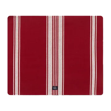 Striped Organic Cotton Rib bordstablett 40x50 cm - Red-white - Lexington