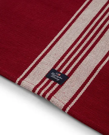 Striped Organic Cotton Rib bordstablett 40x50 cm - Red-white - Lexington