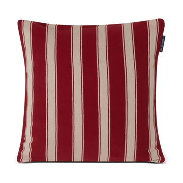 Structure Striped Linen Cotton kuddfodral 50x50 cm - Red-beige - Lexington