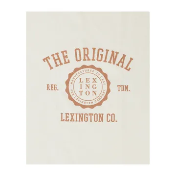 The Original Cotton Twill kökshandduk 50x70 cm - Off White-brown - Lexington