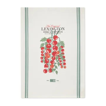Tomato kökshandduk 50x70 cm - Vit-röd - Lexington