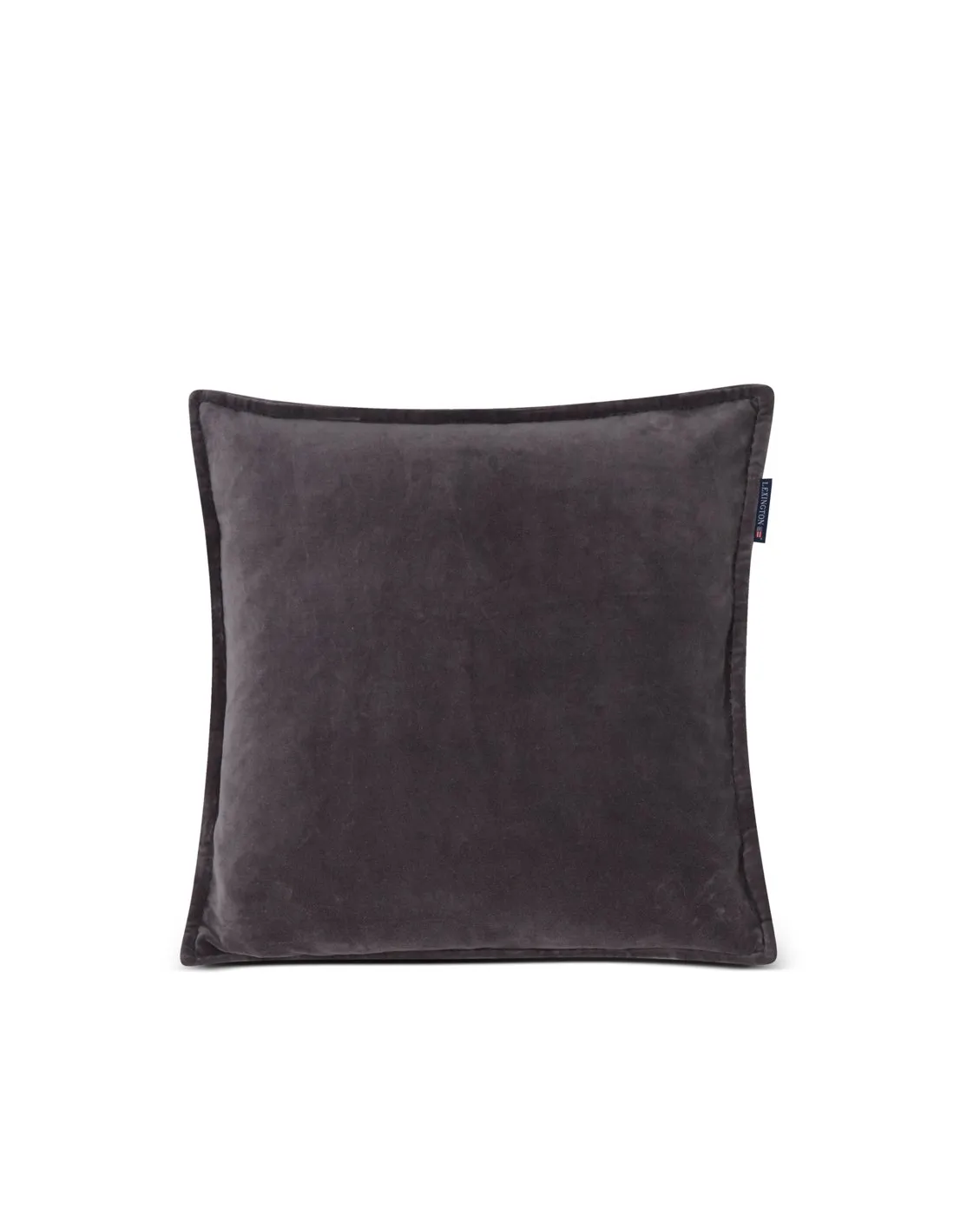 Velvet Cotton kuddfodral 50x50 cm, Grå Lexington