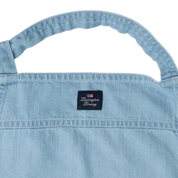 Washed denim förkläde 80x105 cm - Light blue Denim - Lexington