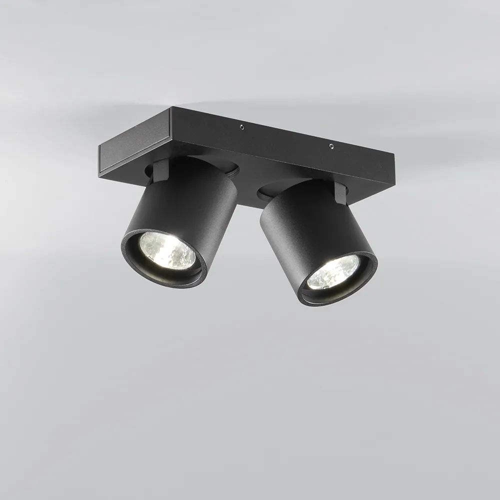 Focus Mini 2 vägg- och taklampa, black, 3000 kelvin Light-Point