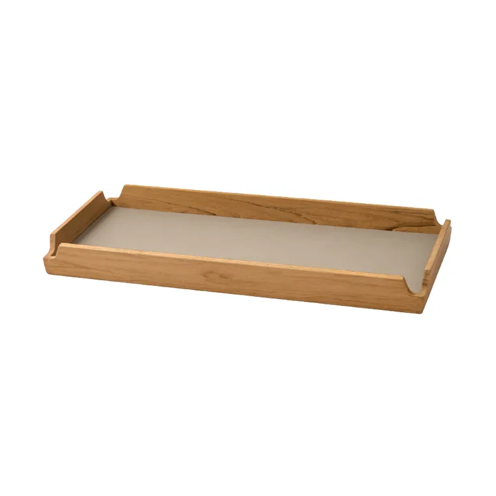Airy Nupo bricka - Clay brown-teak, slim - LIND DNA