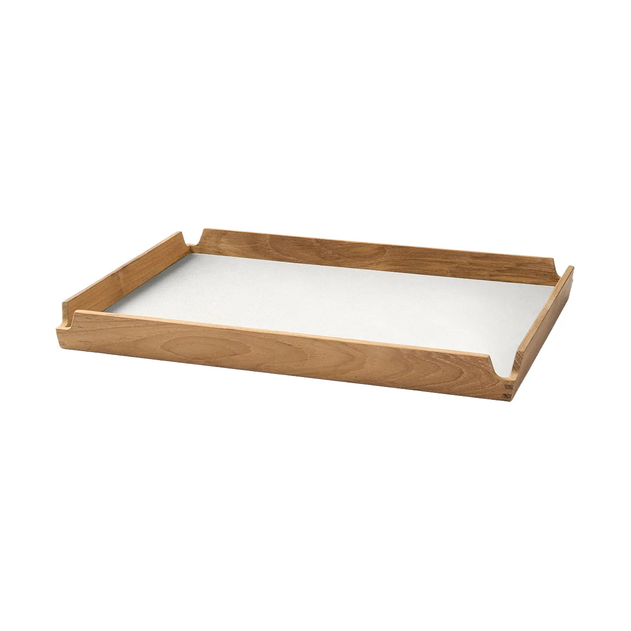 Airy teakbricka square M, Nupo pure white LIND DNA