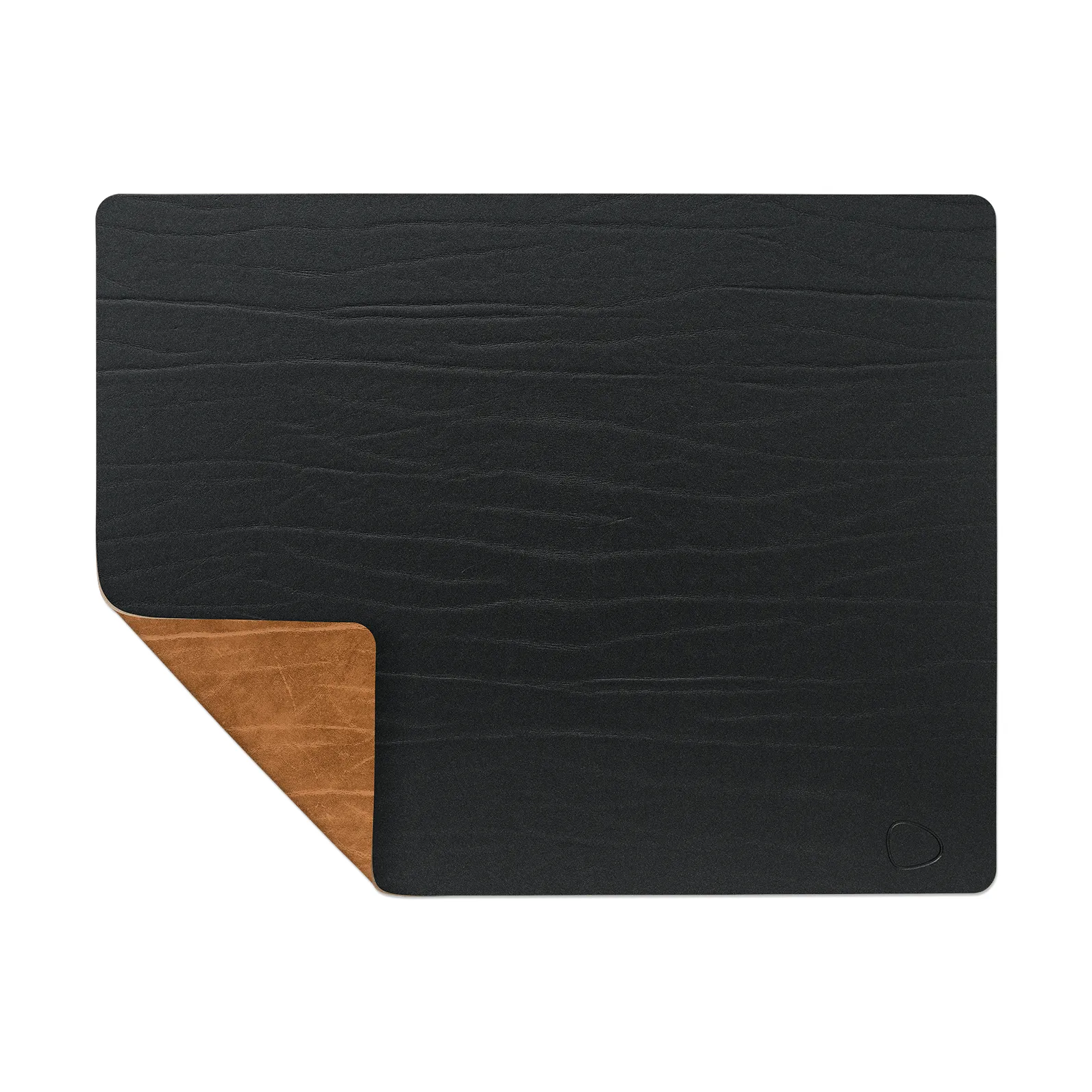 Buffalo bordstablett vändbar square 1 st, Svart-natur, 45x35 cm LIND DNA
