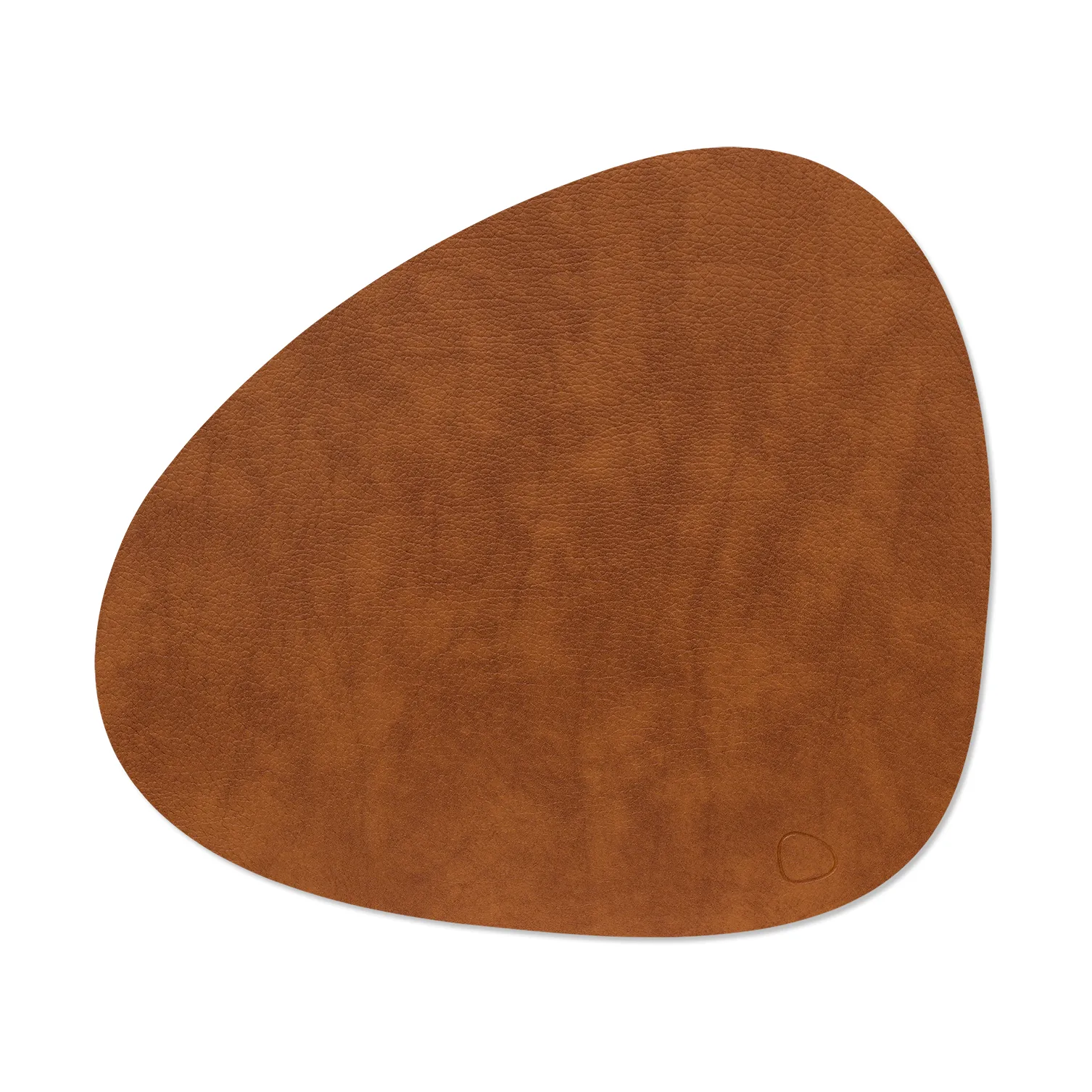 Bull bordstablett vändbar curve L 1 st, Cognac-black, 44x37 cm LIND DNA