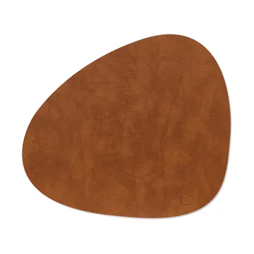 Bull bordstablett vändbar curve L 1 st - Cognac-black - LIND DNA