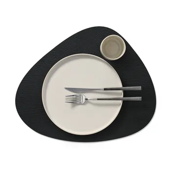 Bull bordstablett vändbar curve L 1 st - Warm grey-black - LIND DNA