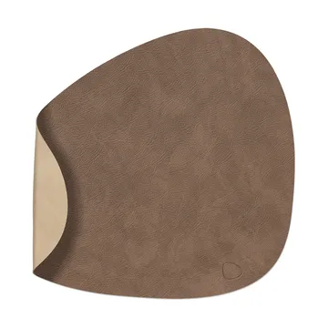 Cloud-Nupo bordstablett vändbar curve L 1 st - Brown-sand, 44x37 cm - LIND DNA