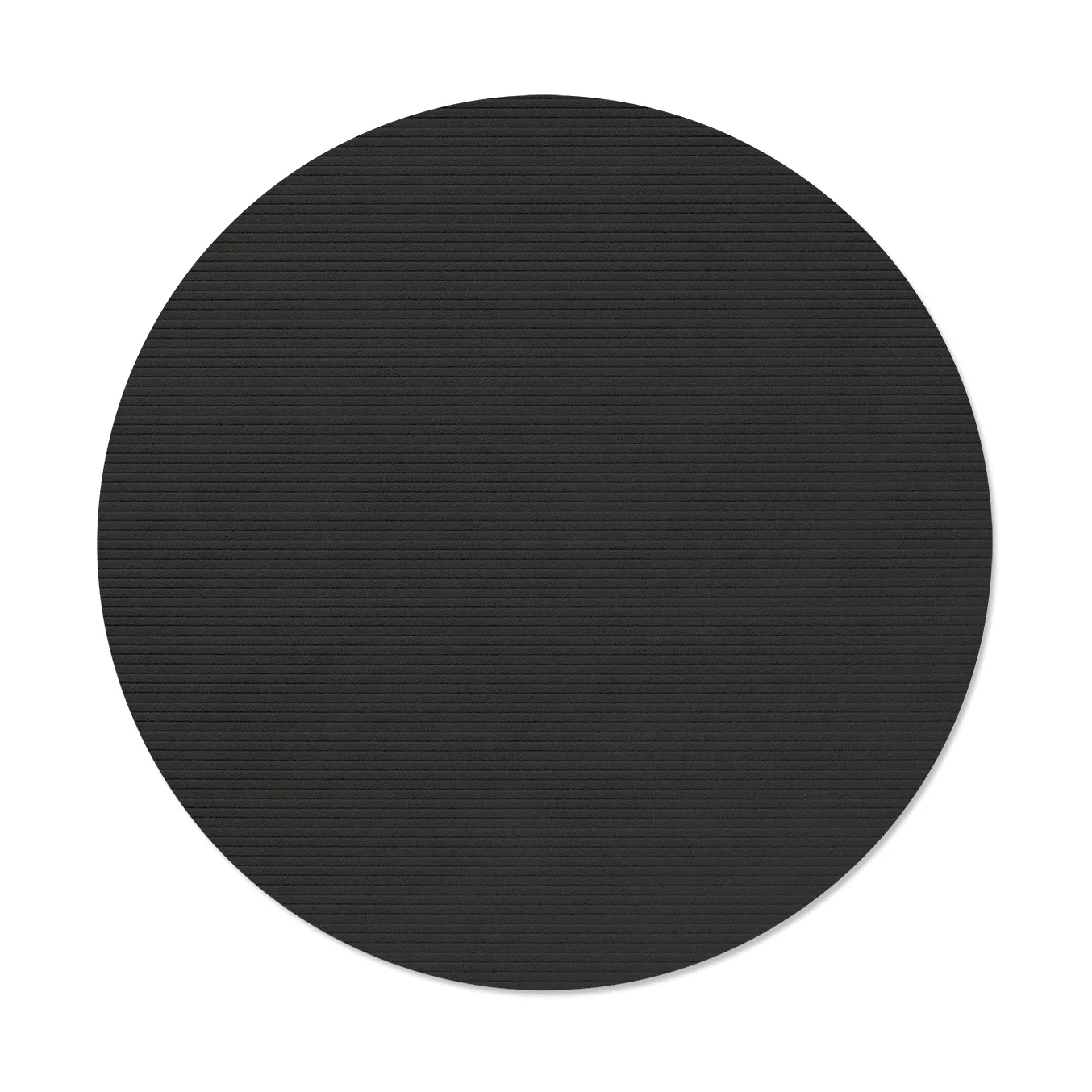 Corduroy bordstablett, Black ink, circle, L, Ø38 cm LIND DNA