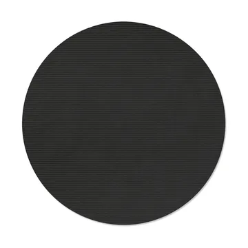 Corduroy bordstablett - Black ink, circle, L, Ø38 cm - LIND DNA